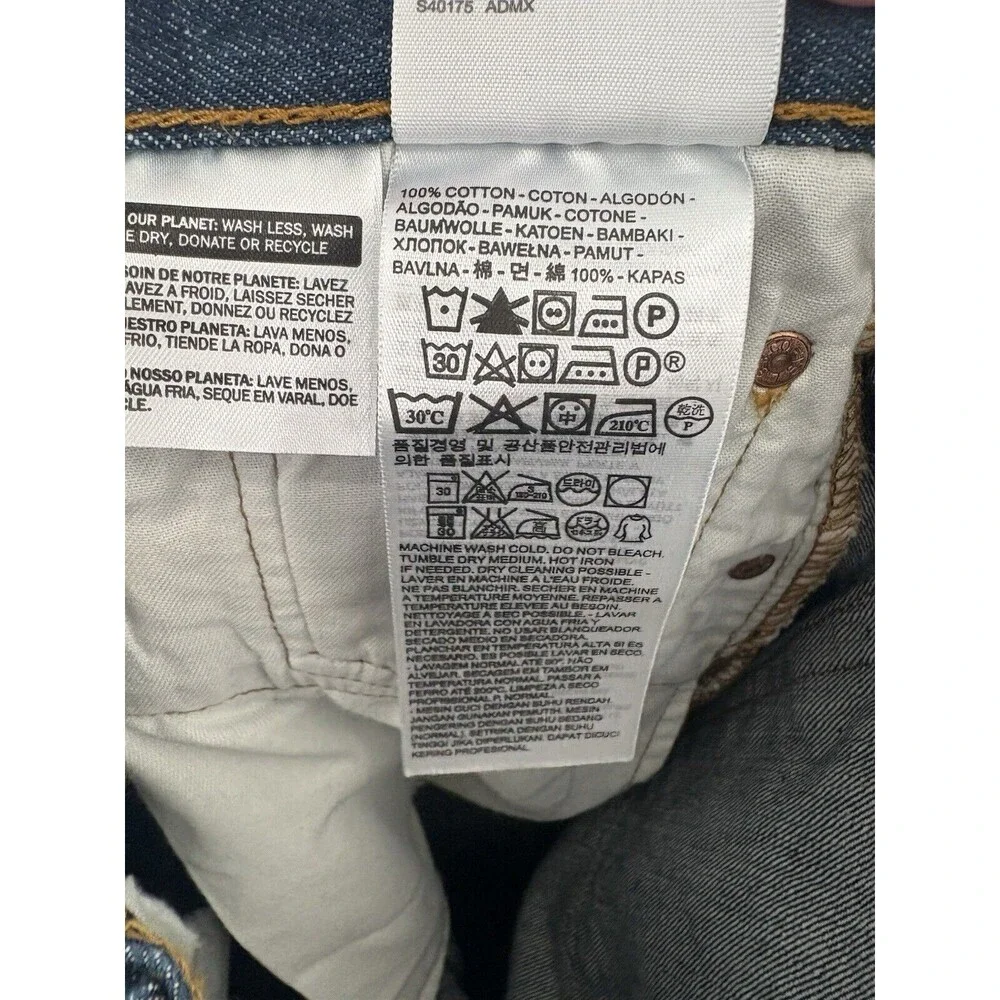 Levi’s Men’s 501‎ Straight Jeans 36x34 Button Fly Dark Wash